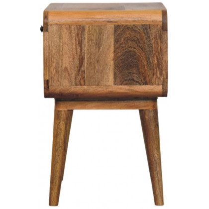 Artisan - Avora Oak-Ish Nightstand With Drawer And Open Slot
