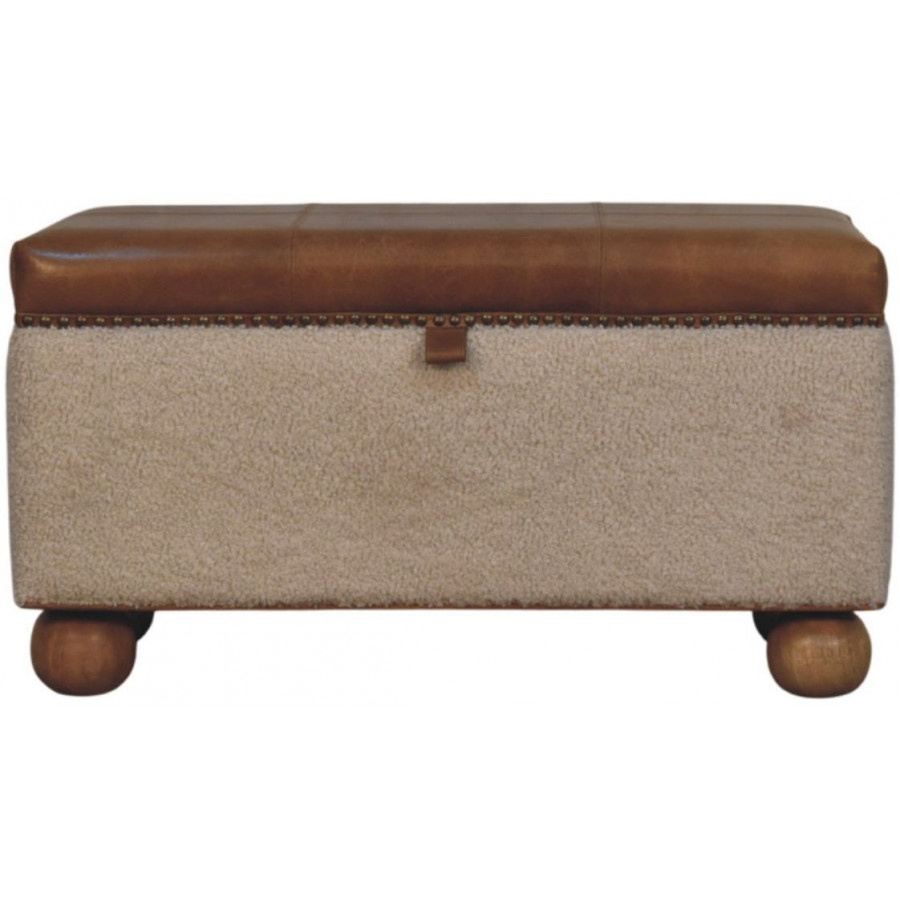 Artisan - Boucle Lid- Up Storage Ottoman