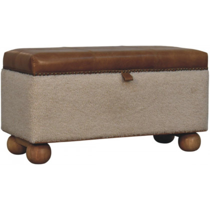 Artisan - Boucle Lid- Up Storage Ottoman