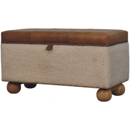 Artisan - Boucle Lid- Up Storage Ottoman
