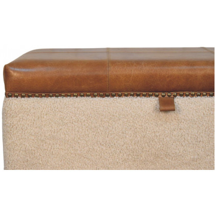 Artisan - Boucle Lid- Up Storage Ottoman
