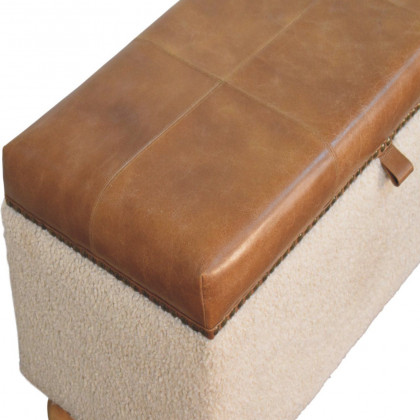 Artisan - Boucle Lid- Up Storage Ottoman