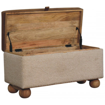 Artisan - Boucle Lid- Up Storage Ottoman
