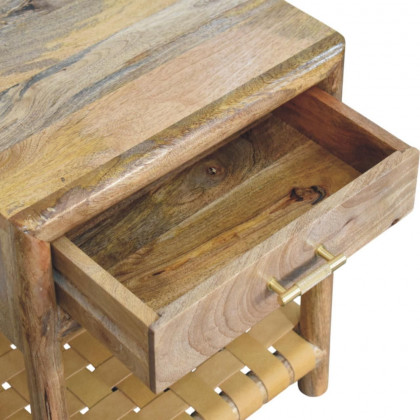 Artisan - Regency Woven Oak-Ish Nightstand With Drawer