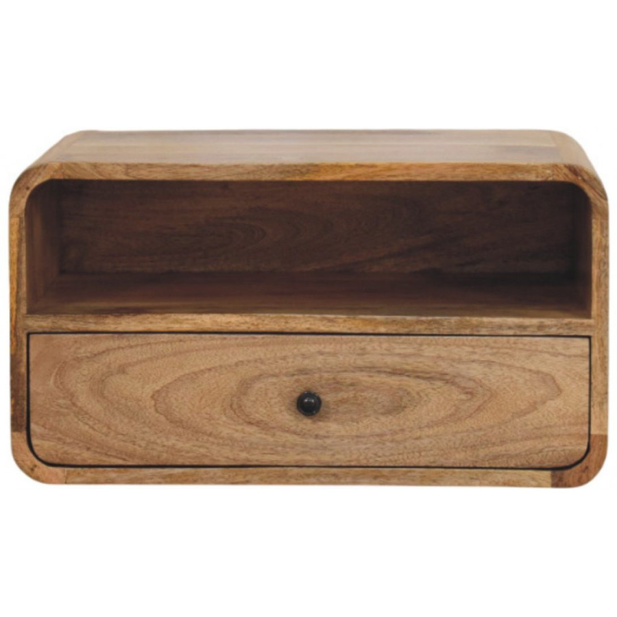 Artisan - Avora Wall-Mounted Oak-Ish Nightstand