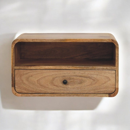 Artisan - Avora Wall-Mounted Oak-Ish Nightstand