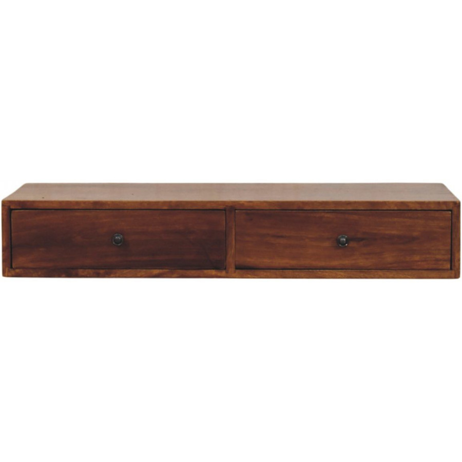 Artisan - Lunar 2 Drawer Chestnut Wall Mounted Console