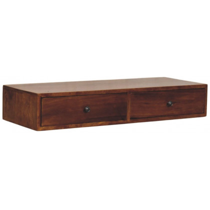 Artisan - Lunar 2 Drawer Chestnut Wall Mounted Console