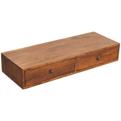 Artisan - Lunar 2 Drawer Chestnut Wall Mounted Console