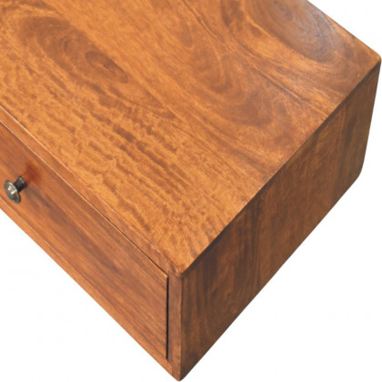 Artisan - Lunar 2 Drawer Chestnut Wall Mounted Console