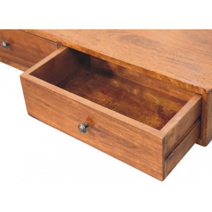 Artisan - Lunar 2 Drawer Chestnut Wall Mounted Console