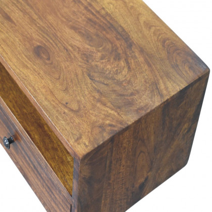 Artisan - Lunar 2 Drawer Chestnut Wall Mounted Media Unit