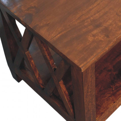 Artisan - Belmont X-Frame Chestnut Coffee Table