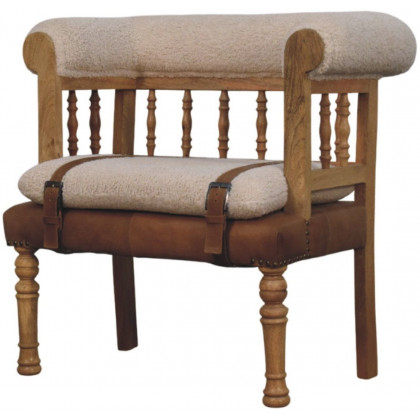 Artisan - Strapped Hallway Boucle Bench