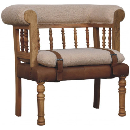 Artisan - Strapped Hallway Boucle Bench