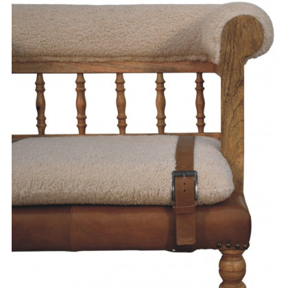 Artisan - Strapped Hallway Boucle Bench