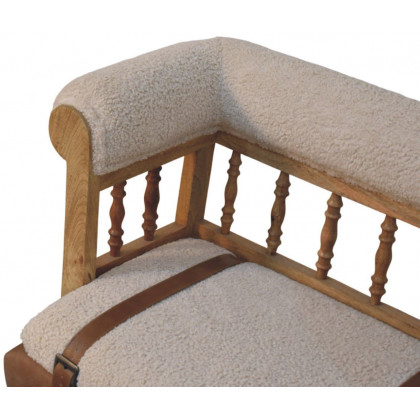 Artisan - Strapped Hallway Boucle Bench