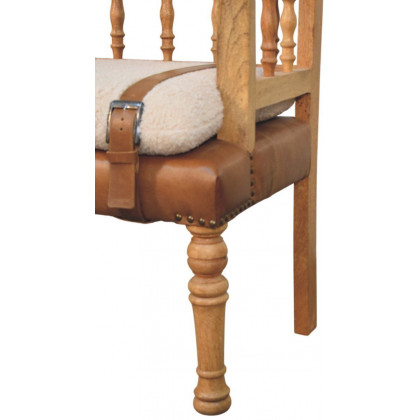 Artisan - Strapped Hallway Boucle Bench