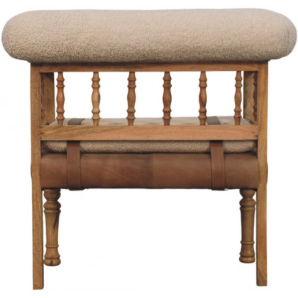 Artisan - Strapped Hallway Boucle Bench
