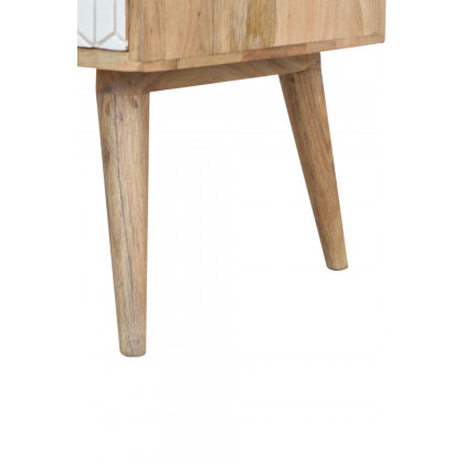 Artisan - Carved Coffee Table in Sleek White
