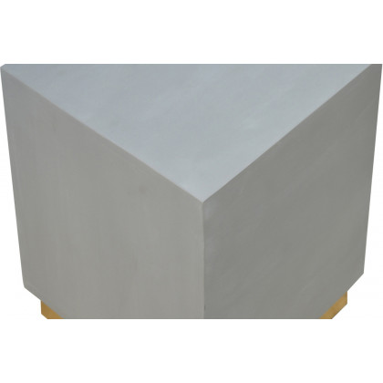 Artisan - Sleek Cement Occasional Footstool