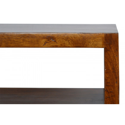 Artisan - Media Unit with Gold Bar in Chestnut