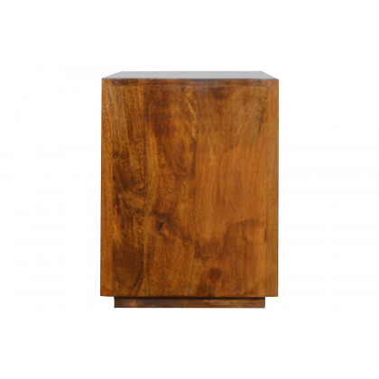 Artisan - Media Unit with Gold Bar in Chestnut