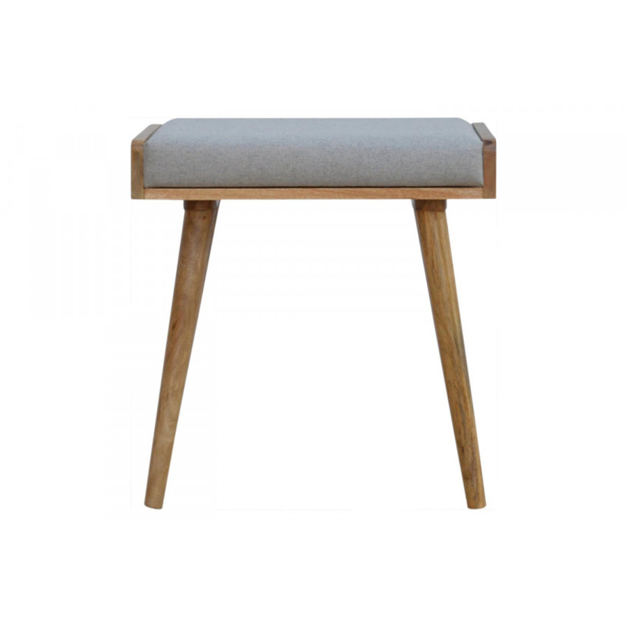 Artisan Tray Style Footstool - Gray Tweed