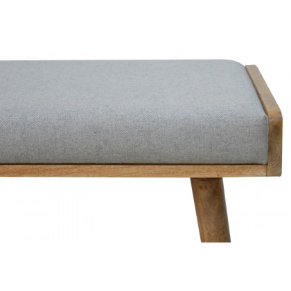 Artisan Tray Style Footstool - Gray Tweed