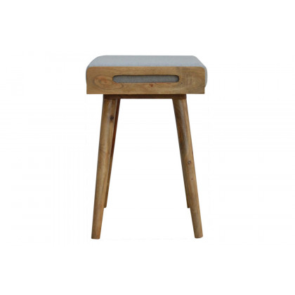 Artisan Tray Style Footstool - Gray Tweed