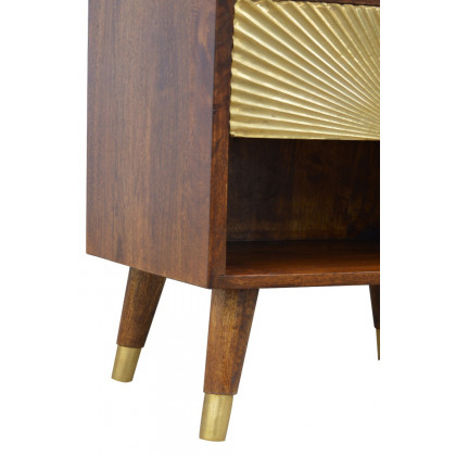 Artisan Manila Gold Bedside - 1 Drawer