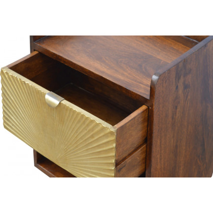 Artisan Manila Gold Bedside - 1 Drawer