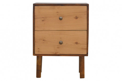 Artisan™ - 2 Drawer Nightstand with Oak Wood Drawer Fronts