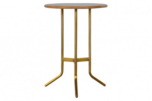Artisan™ - Caramel Tea Table with Gold Base