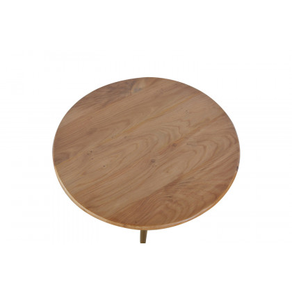 Artisan - Caramel Tea Table with Gold Base