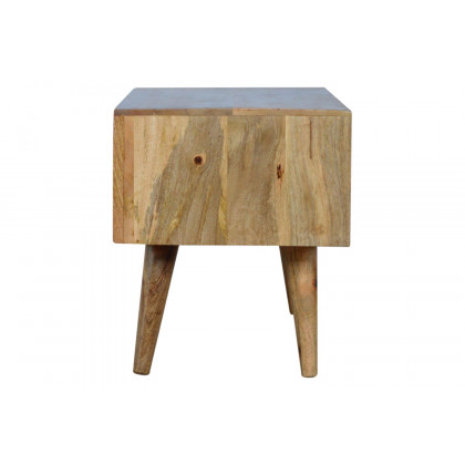 Artisan - Pineapple Carved Media Unit in Oak-ish