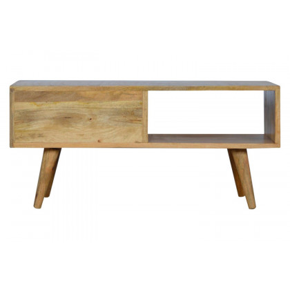 Artisan - Pineapple Carved Media Unit in Oak-ish