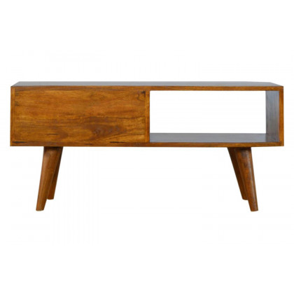 Artisan - Sliding Brass Inlay Media Unit