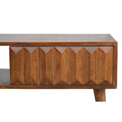 Artisan - Prism Sliding Door Media Unit in Chestnut