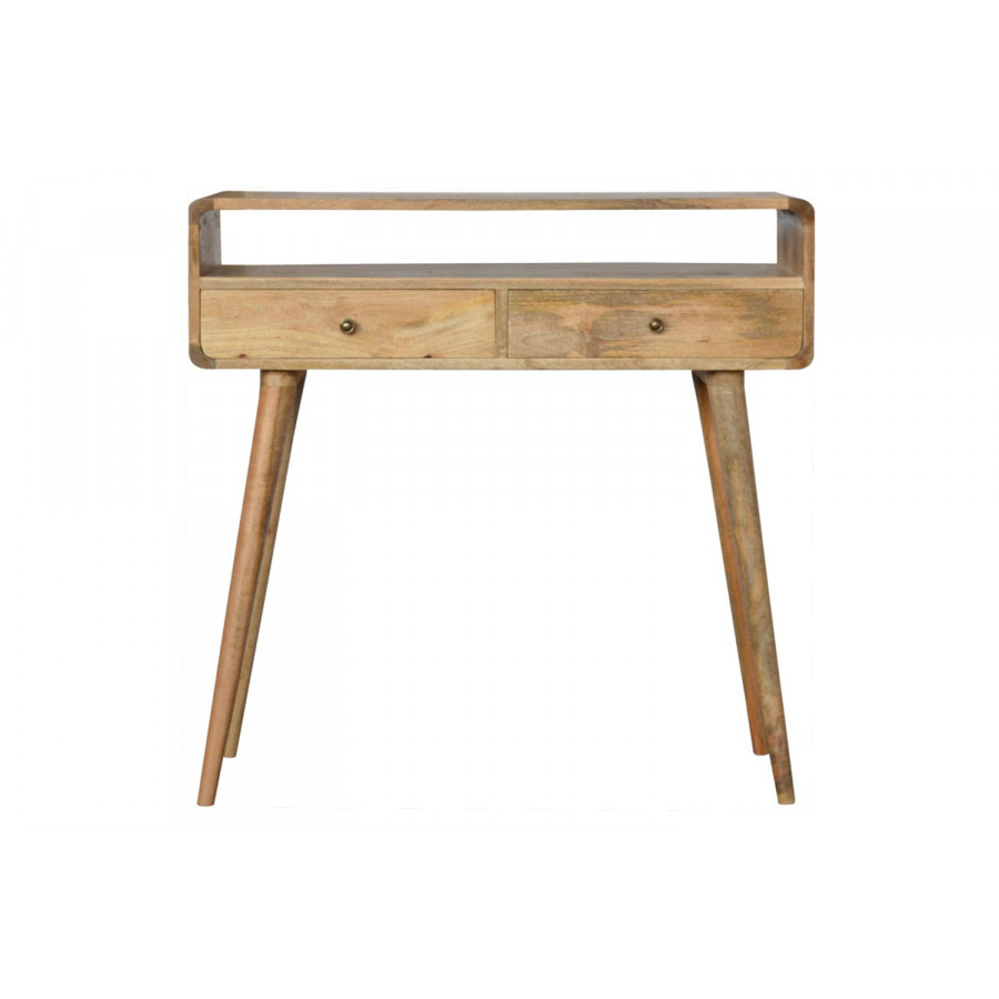 Artisan Curved Console Table - Oak-ish