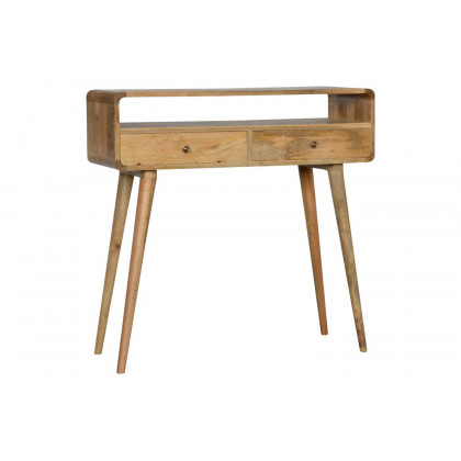 Artisan Curved Console Table - Oak-ish