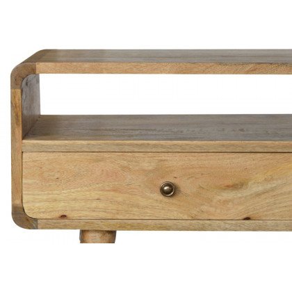Artisan Curved Console Table - Oak-ish