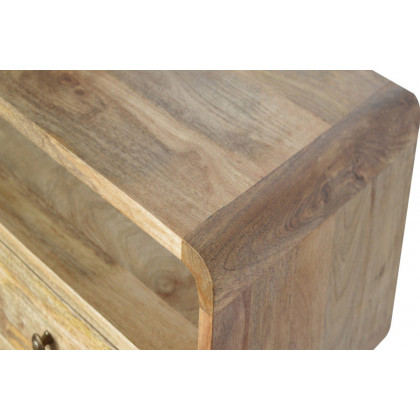 Artisan Curved Console Table - Oak-ish