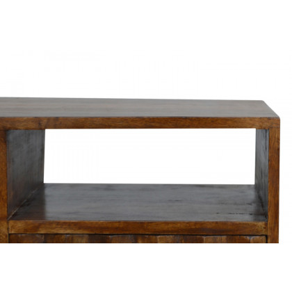 Artisan - Pineapple Carved Media Unit in Chestnut