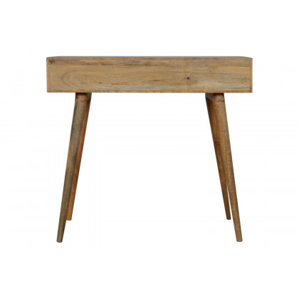 Artisan Tile Carved Writing Desk - Oak-ish