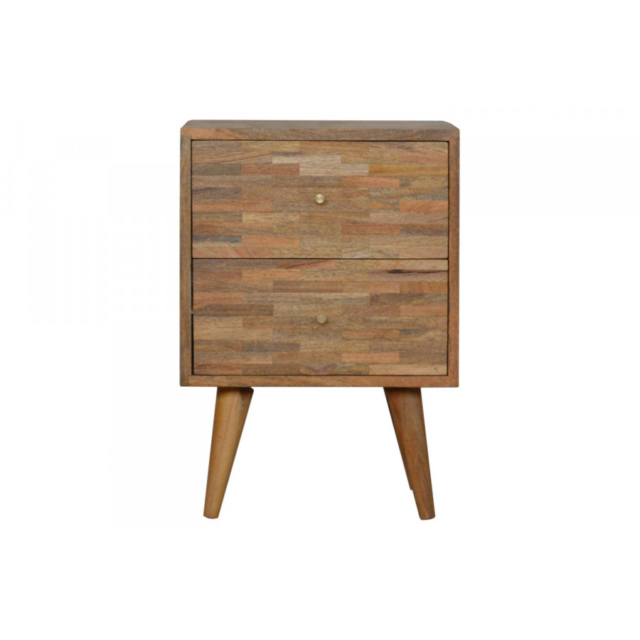 Artisan Mixed Bedside - Oak-ish