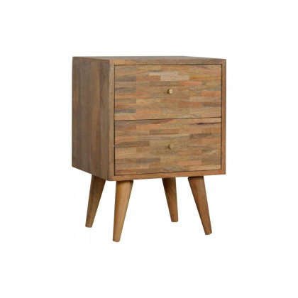 Artisan Mixed Bedside - Oak-ish