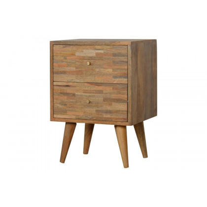 Artisan Mixed Bedside - Oak-ish