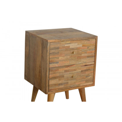 Artisan Mixed Bedside - Oak-ish