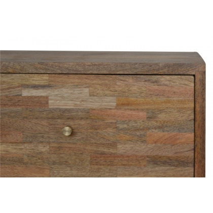 Artisan Mixed Bedside - Oak-ish